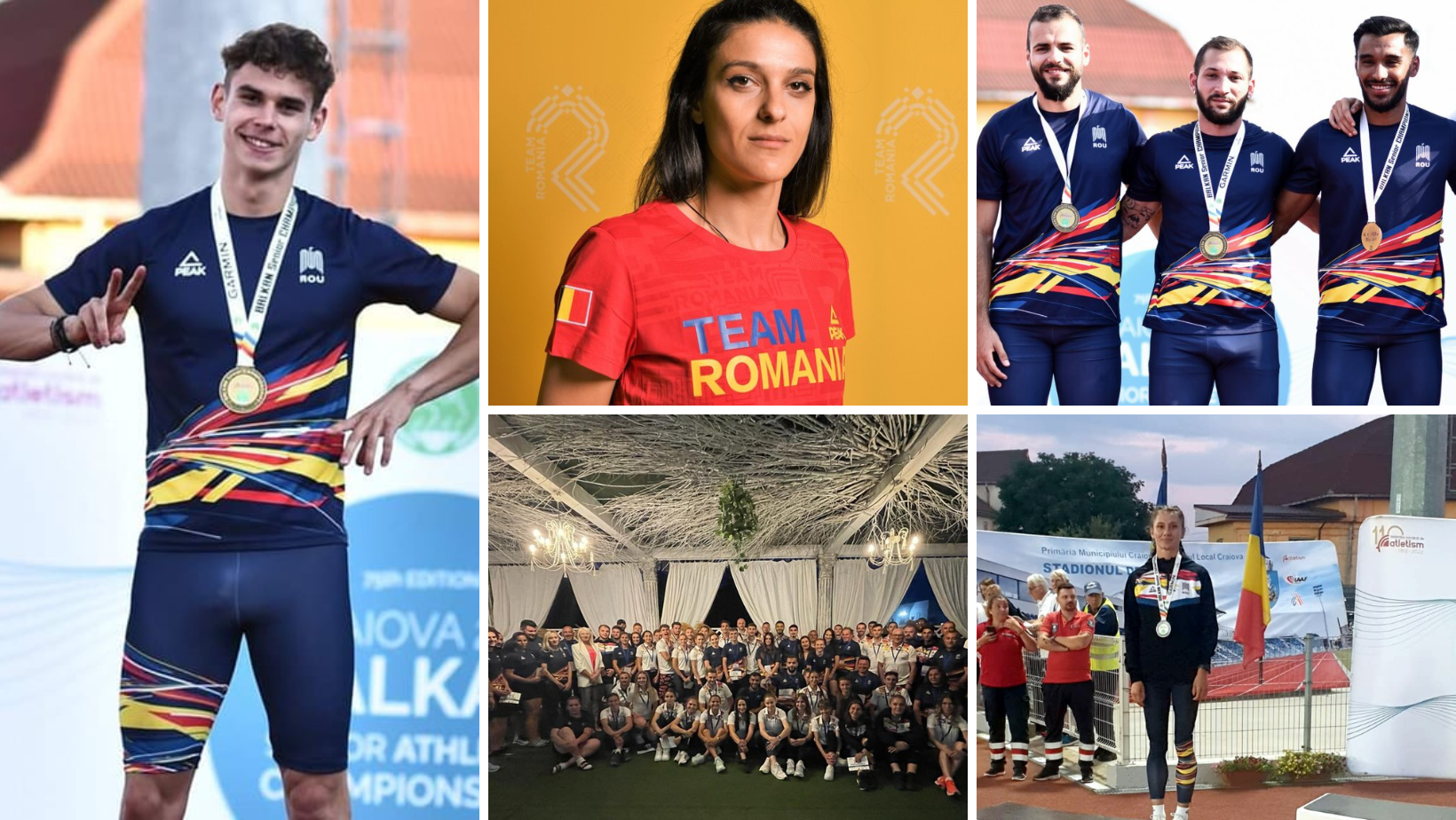 România a câștigat 19 medalii la Campionatele Balcanice de atletism pentru seniori: 8 de aur, 5 de argint şi 6 de bronz