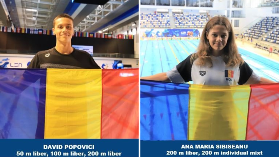 David Popovici și Ana Maria Sibișeanu s-au calificat în semifinalele de 200 m liber, la Campionatul European de înot pentru juniori