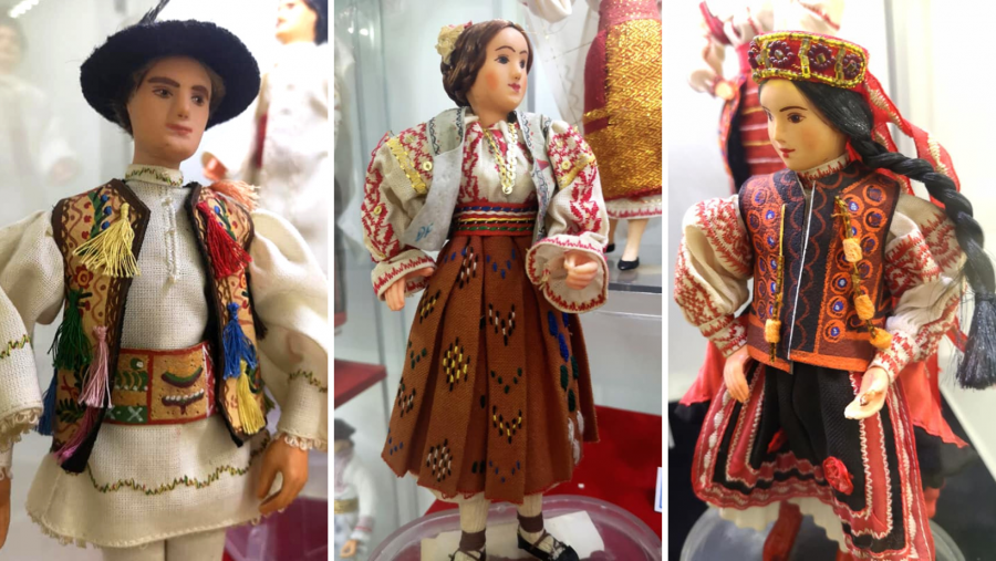 Cea mai mare expoziţie de păpuși în costum popular realizată până acum în România, la Muzeul Naţional de Istorie