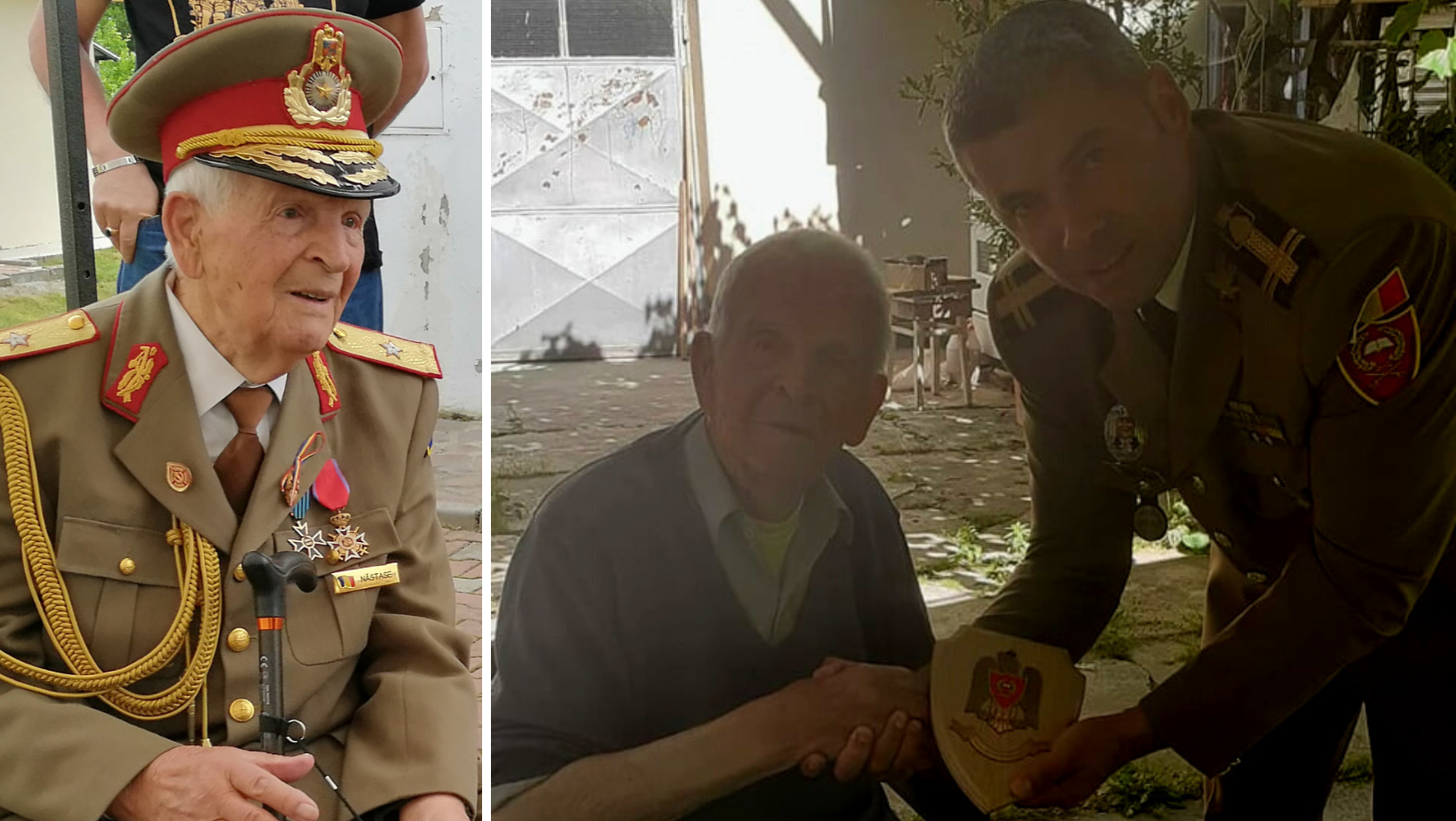 Veteranul de război Constantin Năstase, înaintat în gradul de general-maior cu două stele la 107 ani