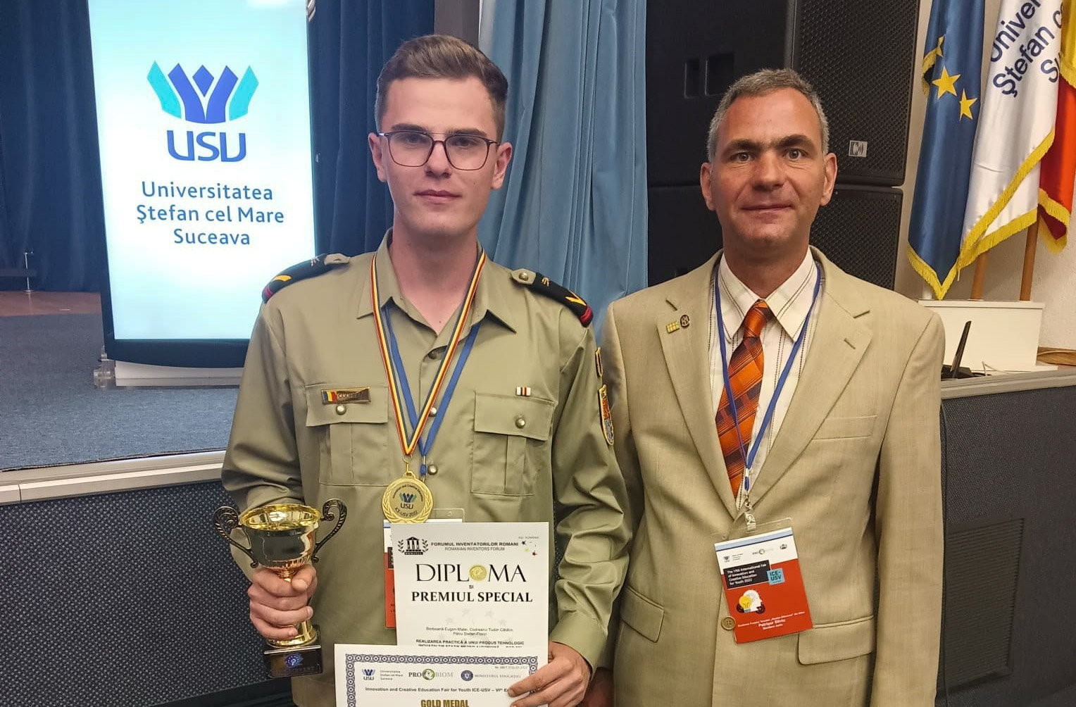 Echipa „RoArmy Innovation” a câștigat medalia de aur la cea de-a VI-a ediție a Salonului Internațional de Inovare și Educație Creativă pentru Tineret ICE-USV