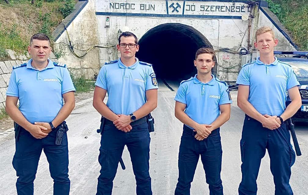 George, Cristian, Bedo și Mihai. Ei sunt cei patru jandarmi care au împiedicat apariția unei adevărate tragedii la Salina Praid