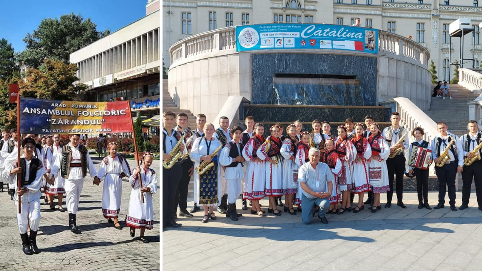 Ansamblul ”Zărandul” Arad, invitat de onoare la Festivalul Internațional de Folclor pentru Copii și Tineret ”Cătălina” din Iași