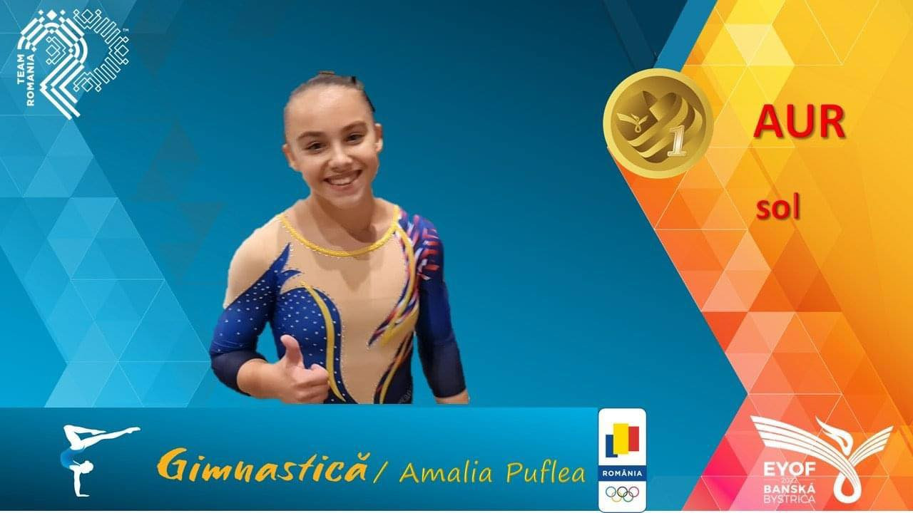 Amalia Puflea, cea mai titrată sportivă din delegația tricoloră la FOTE cu 3 medalii de aur și una de argint