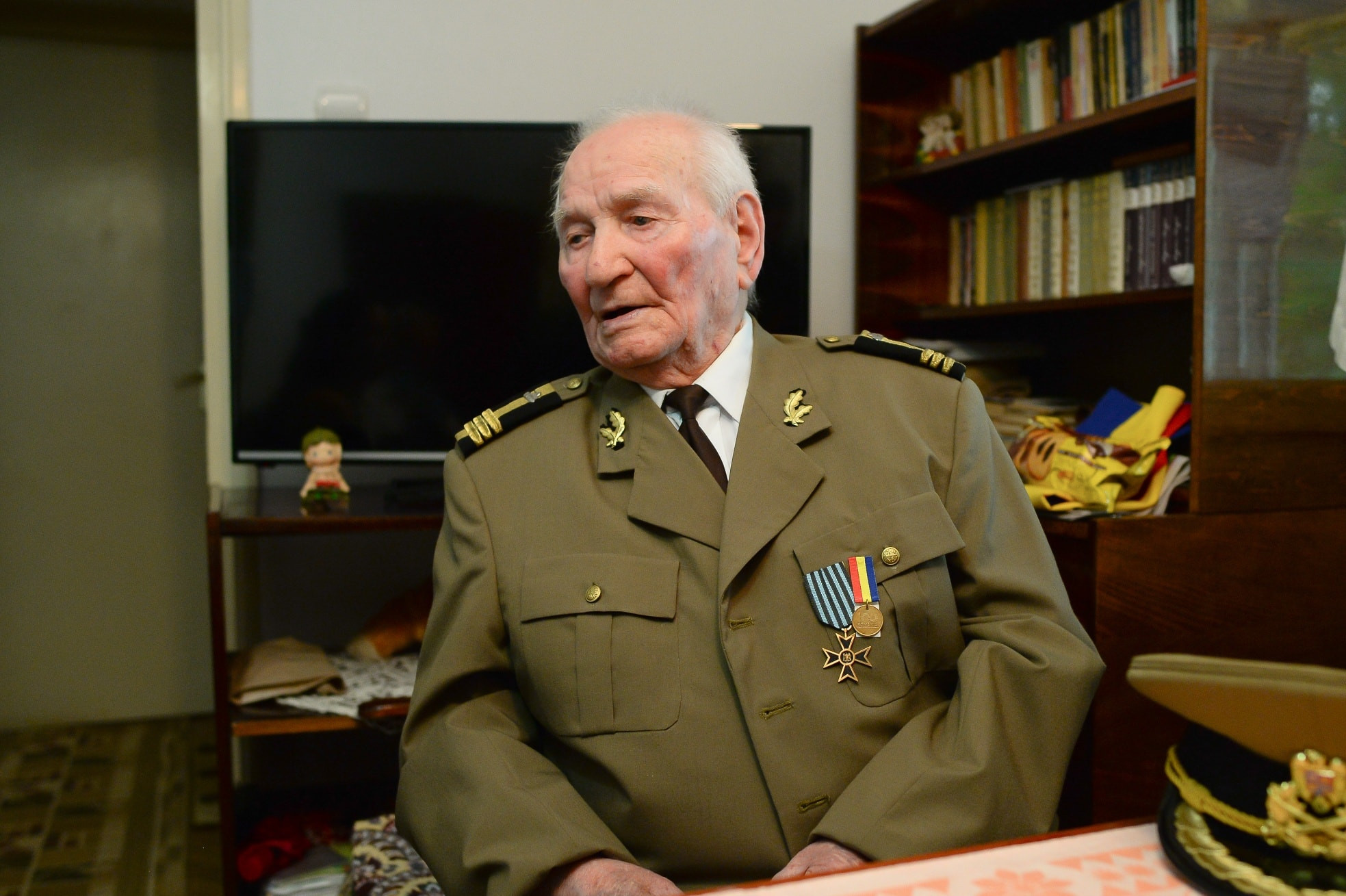 Veteranul de război Alexandru Fota, sărbătorit la centenar