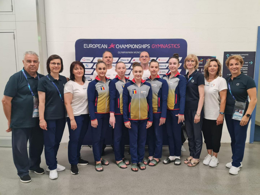 Echipa de senioare a României, gata de concurs la Campionatele Europene de Gimnastică de la München