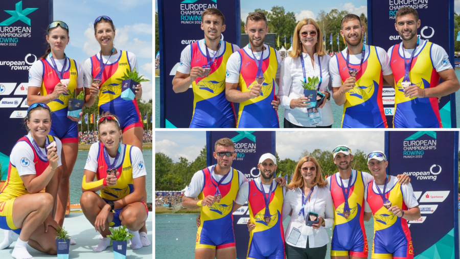 România a câștigat și 3 medalii de bronz la Campionatele Europene de Canotaj de la Munchen