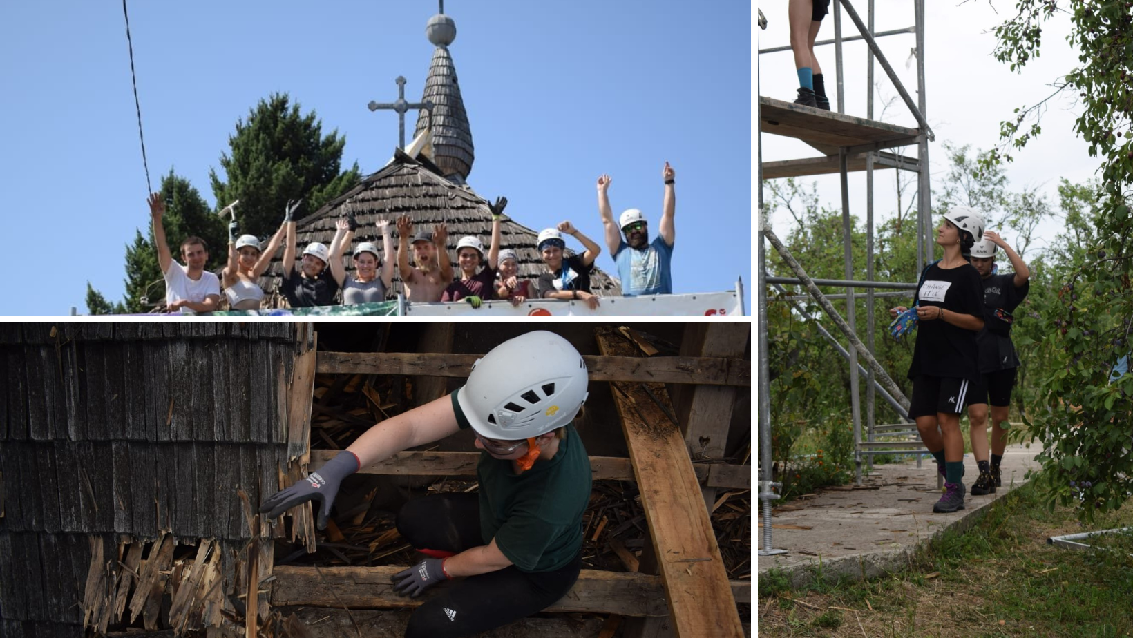 Ambulanța pentru Monumente Arad a început lucrările de punere în siguranță a bisericii de la Ciuntești