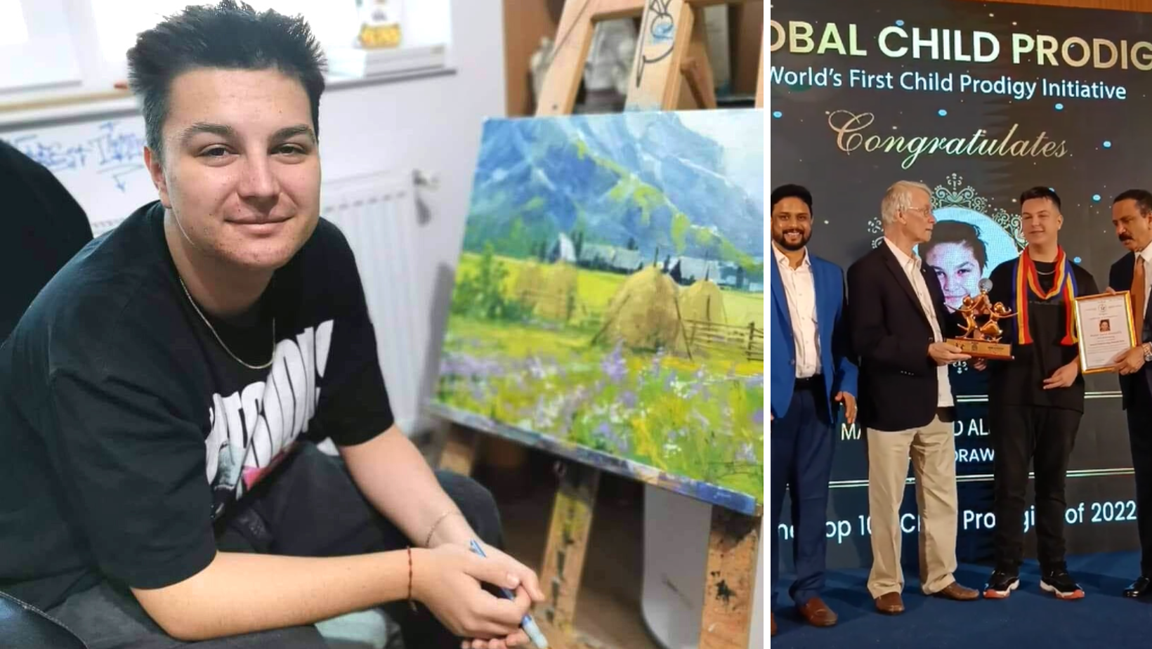 David Alexandru, singurul român între cei 100 cei mai talentați copii ai lumii premiați la Dubai