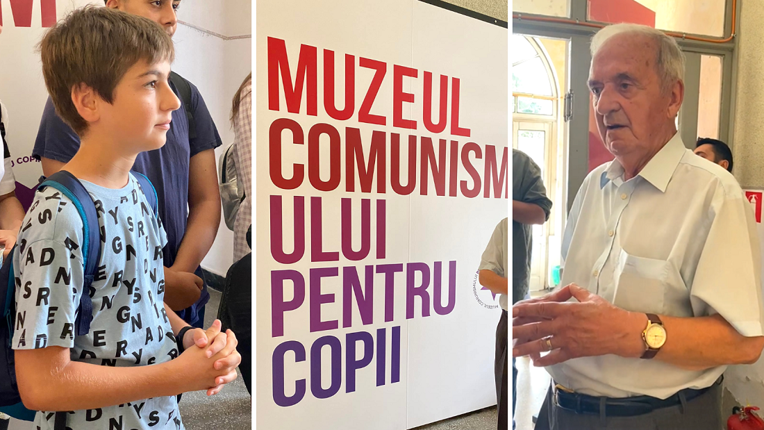 Întâlnire emoționantă între un supraviețuitor al Experimentului Pitești și tânăra generație, la inaugurarea Muzeului Comunismului pentru copii