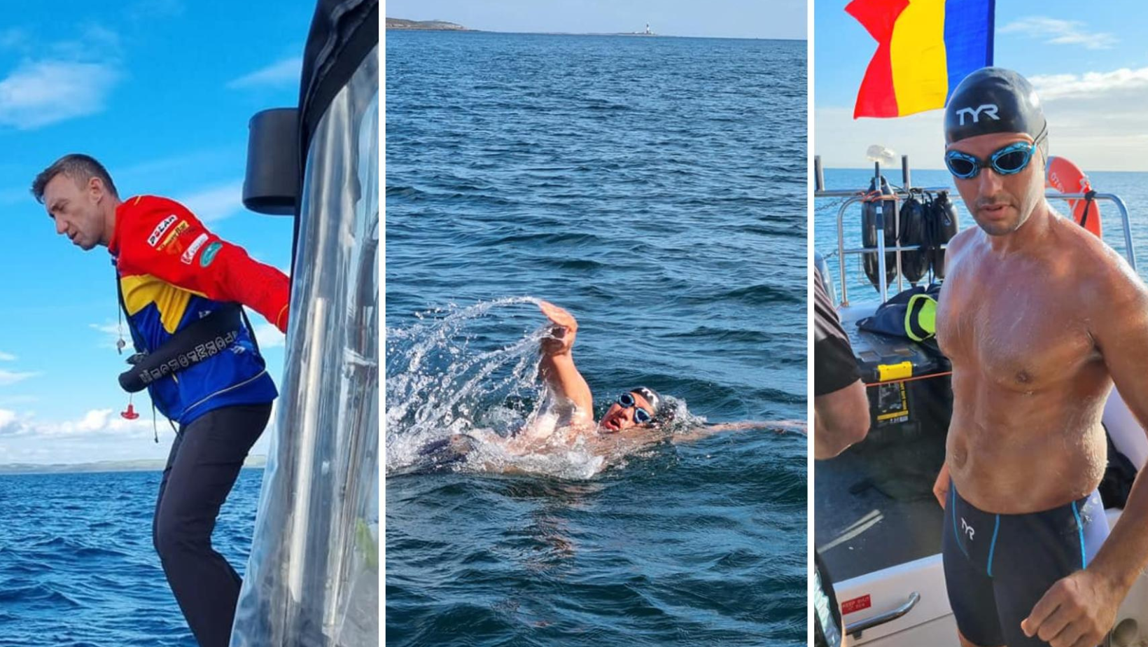 Paul Georgescu, primul român care a traversat înot Canalul Nordic