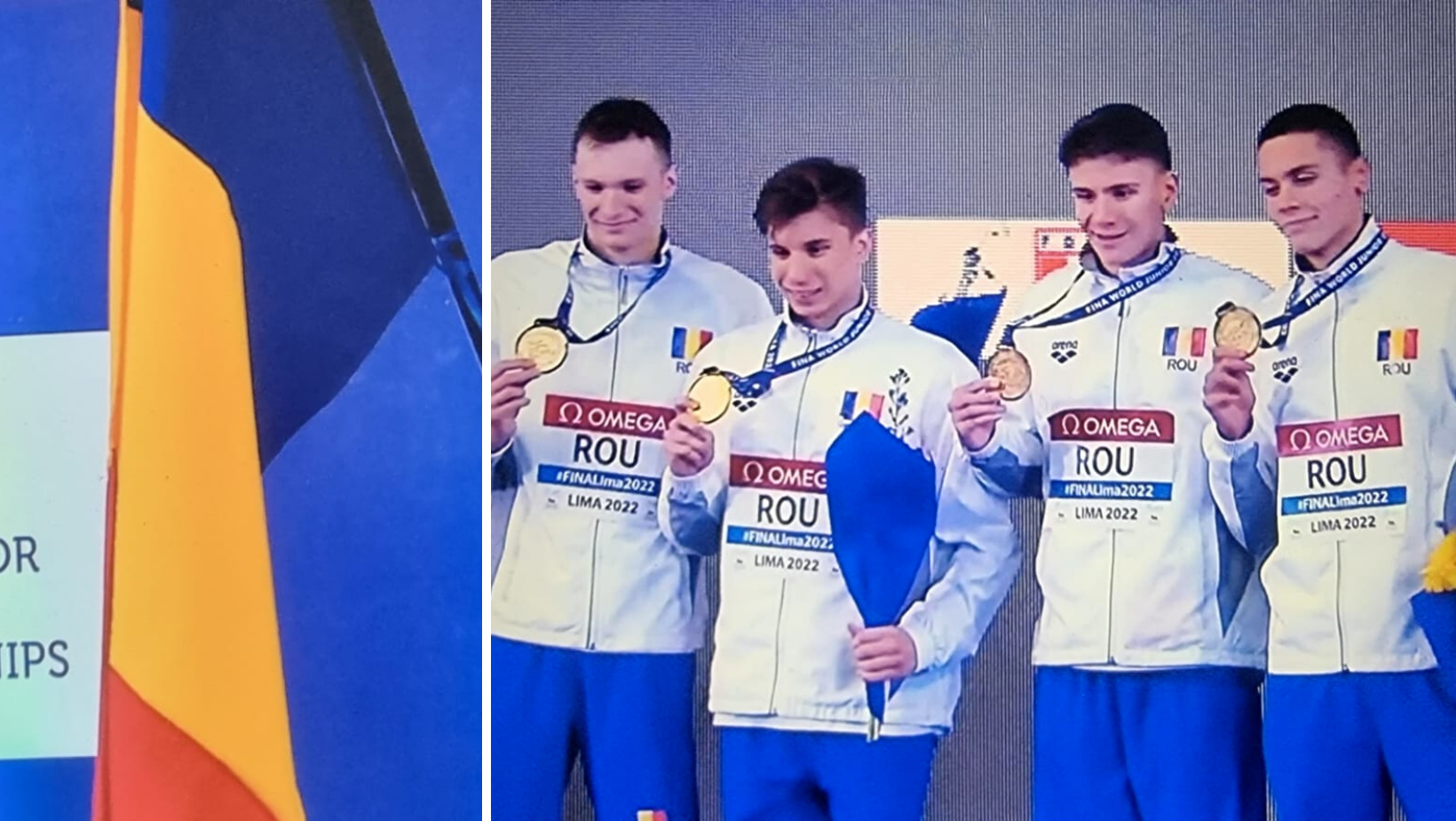 România a câștigat medalia de Aur în proba de ștafetă 4x100 m liber masculin, iar David Popovici a stabilit un nou record
