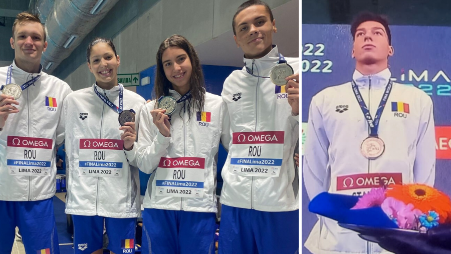 Argint și bronz pentru România la Campionatele Mondiale de Înot pentru Juniori