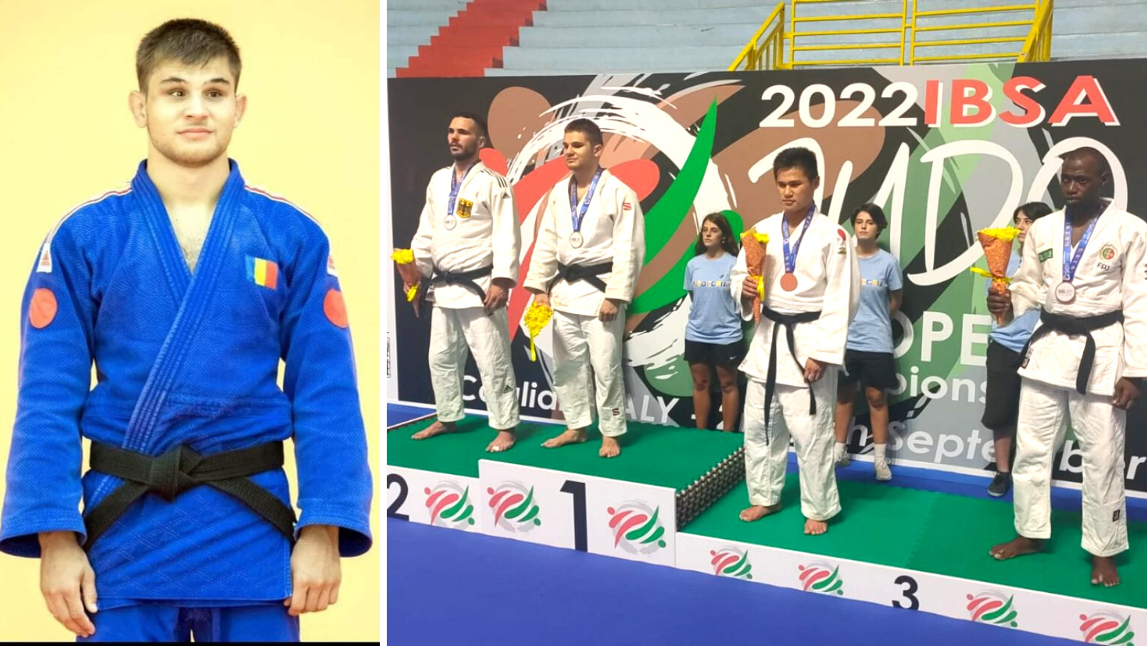 Alexandru Bologa a câștigat medalia de aur la Campionatele Europene pentru judoka nevăzători
