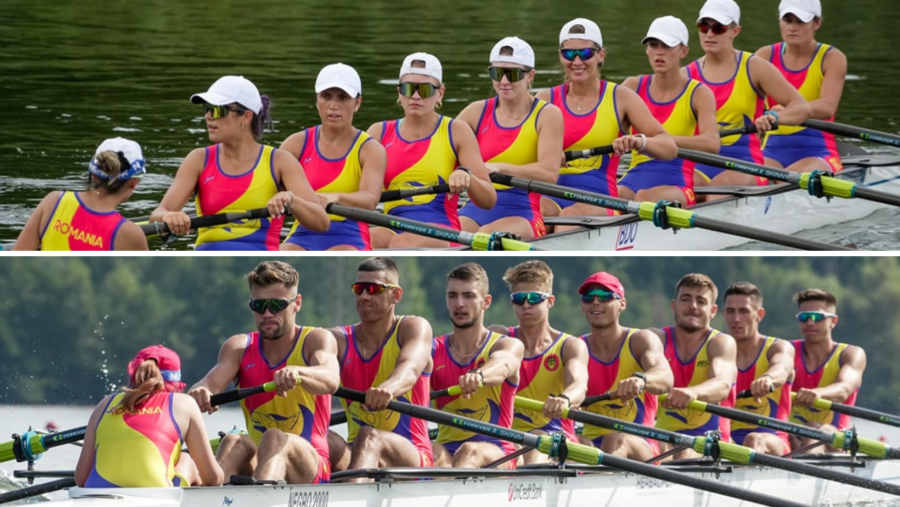 Canotorii români au câștigat 5 medalii de aur și 4 de argint la Campionatele Europene Under-23