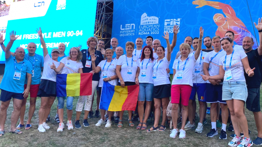 România a câștigat cinci medalii la Campionatele Europene de natație Masters de la Roma