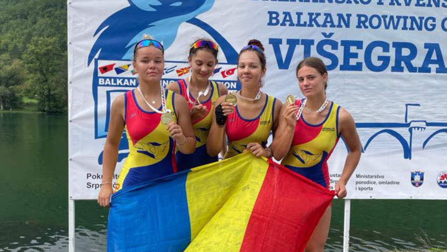 Canotorii români au câștigat cele mai multe medalii de aur la Balcaniada de juniori