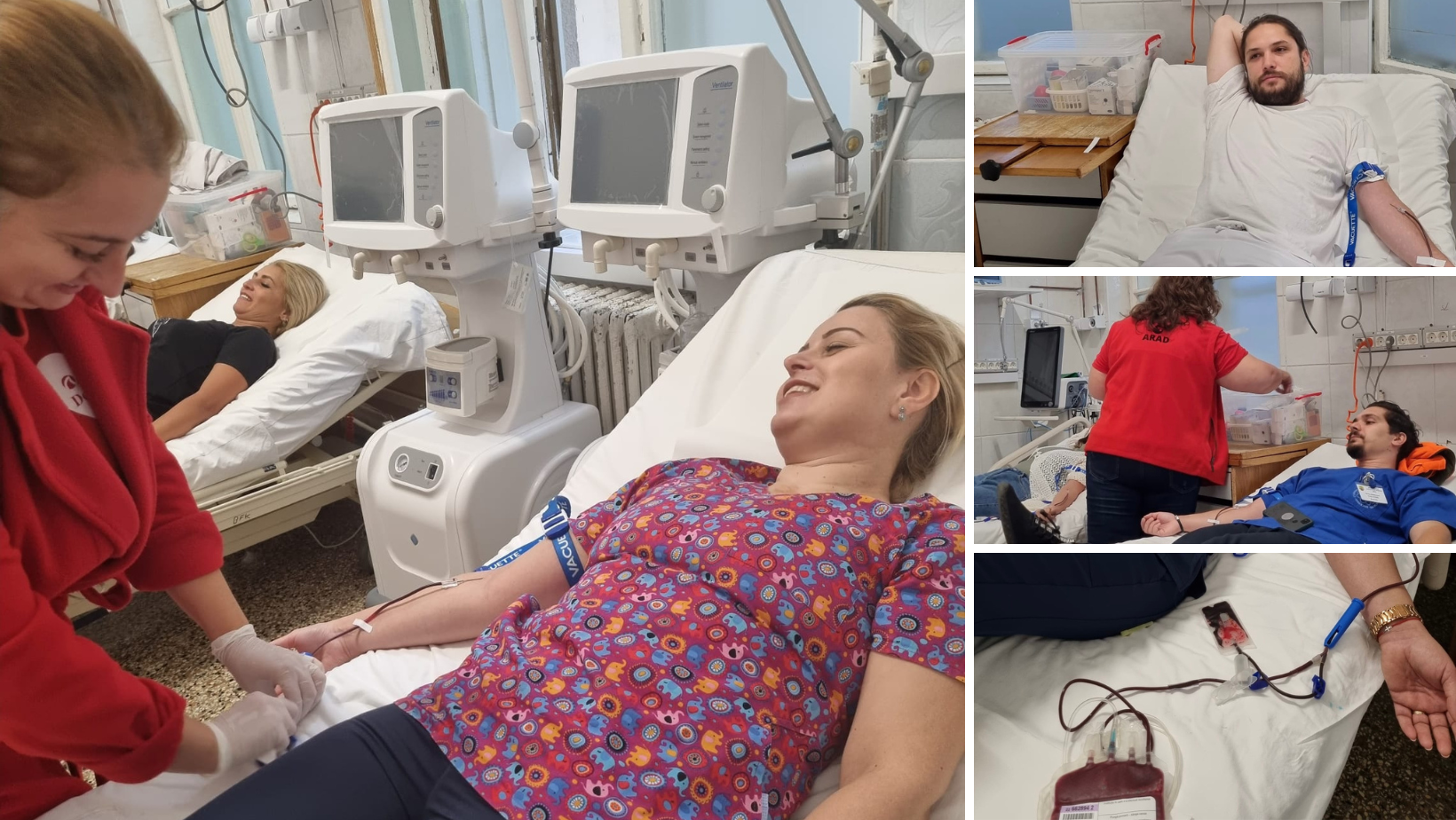 Echipa medicală de la Anestezie și Terapie Intensivă II Arad a donat sânge. Stocul este pe avarie