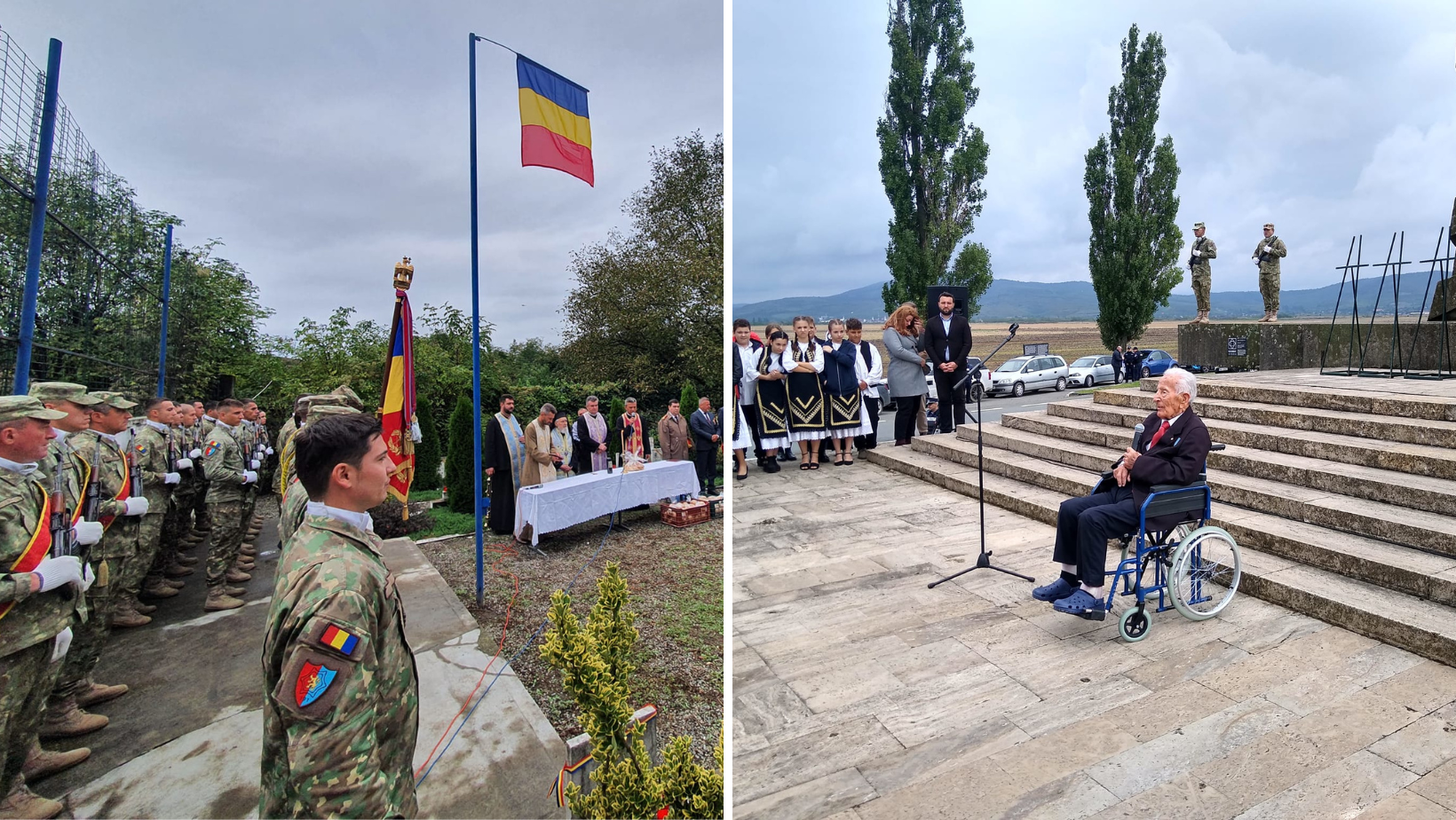 Slujbă de pomenire și depuneri de coroane pentru Eroii Detașamentului Păuliș