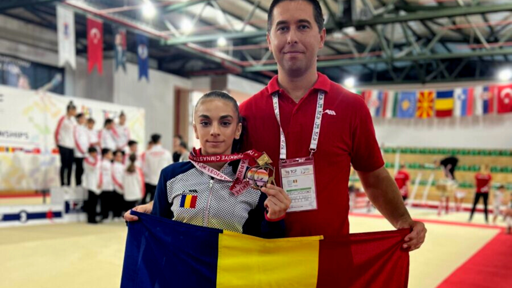 Gimnasta arădeană Marcela Cercea, medaliată cu aur și bronz balcanic