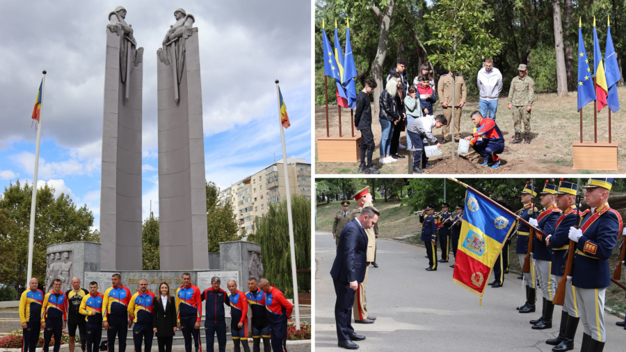 Copiii militarilor morți în misiuni internaționale au sădit astăzi „Copacul Păcii” în Parcul Carol I