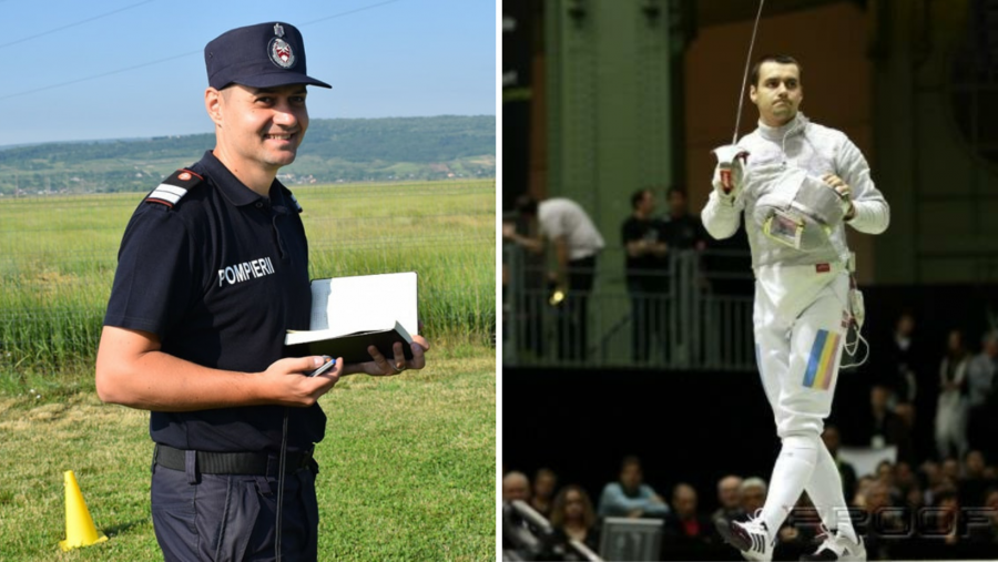 Pompierul Cosmin Hâncianu, arbitru al Cupei României la Scrimă
