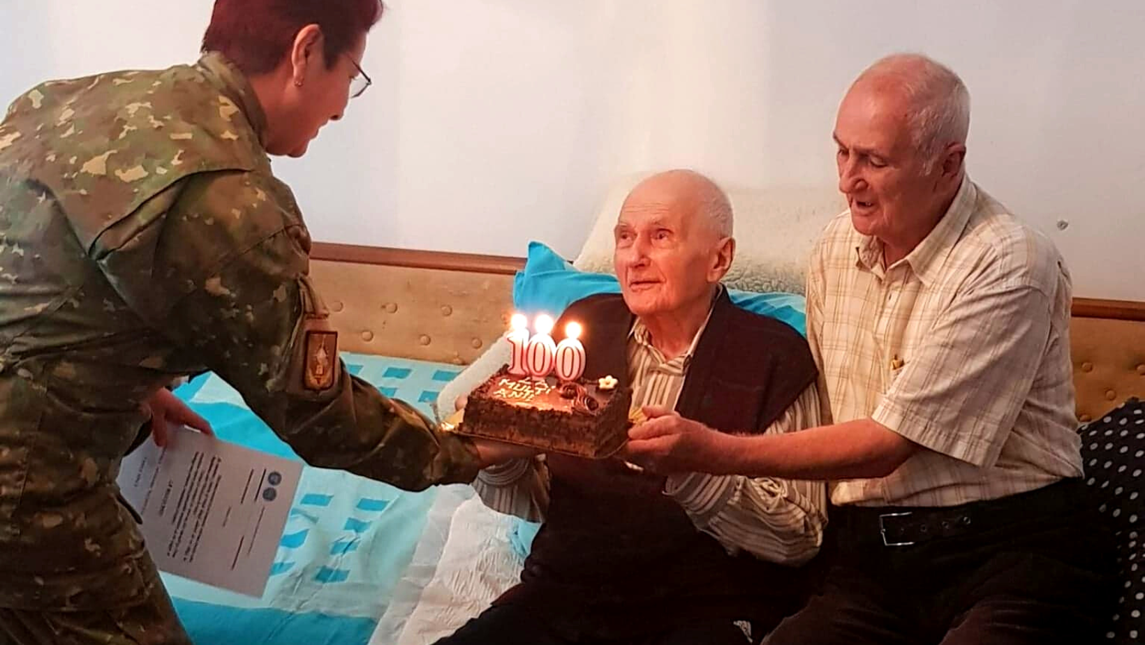 Veteranul de război Traian Ilie a împlinit 100 de ani. „Îmi amintesc cu emoție că am fost vizitați de Regele Mihai pe front”