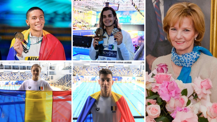 David Popovici şi alţi campioni la nataţie vor fi primiți la Palatul Elisabeta