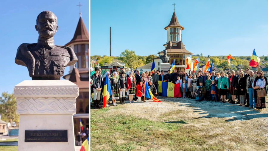 Un bust al Regelui Ferdinand I, dezvelit și sfințit la Orhei