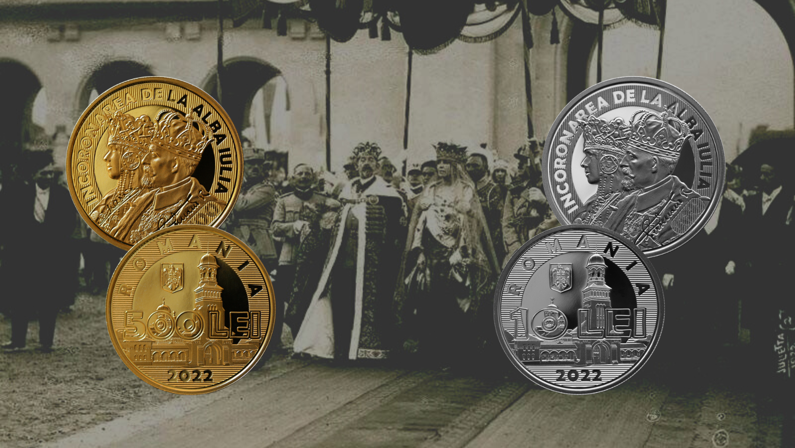 Emisiunea numismatică „100 de ani de la încoronarea de la Alba Iulia a Regelui Ferdinand I și a Reginei Maria”, lansată luni