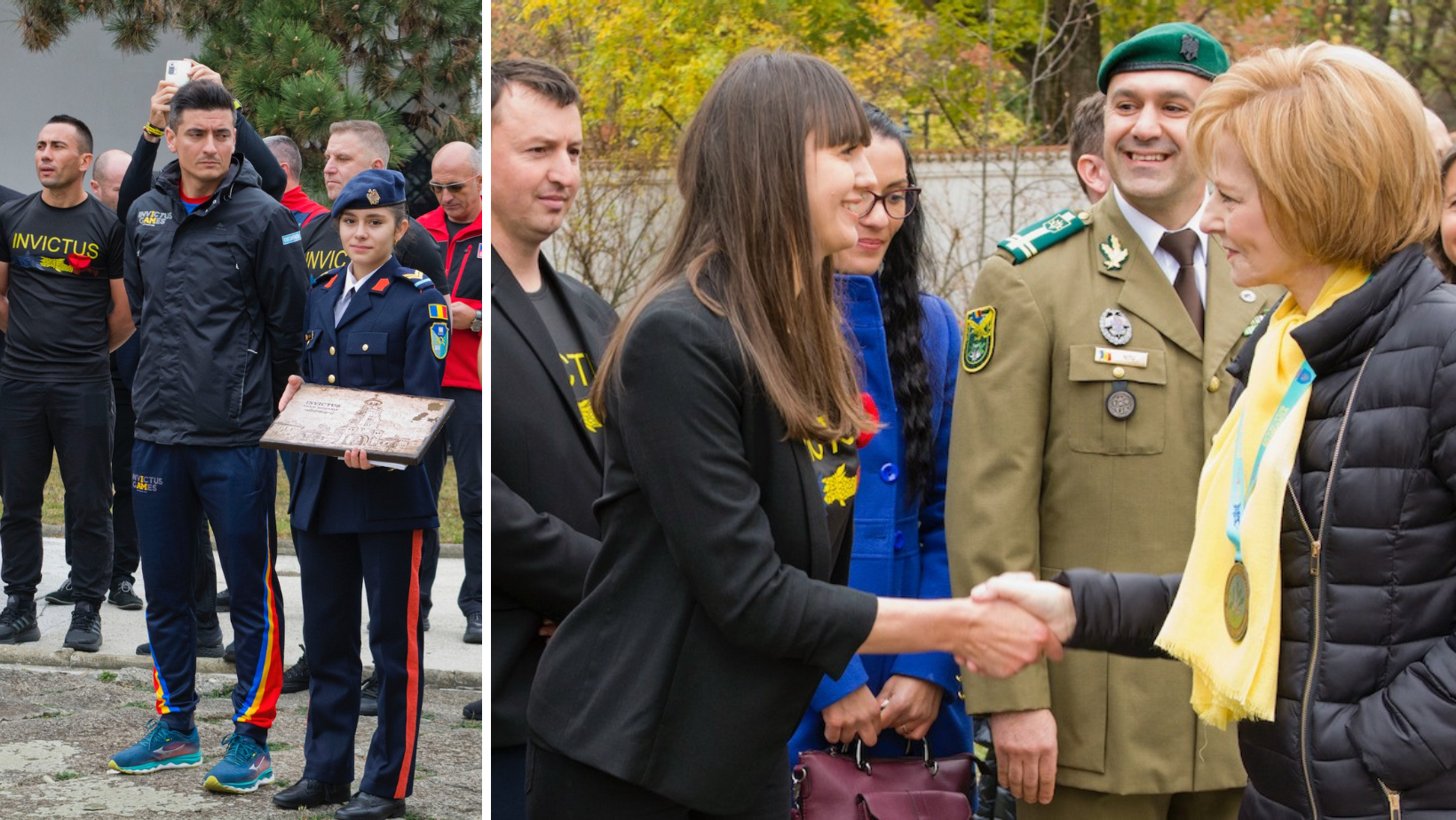 Militarii veterani și voluntarii Asociației Invictus România, invitați la Palatul Elisabeta