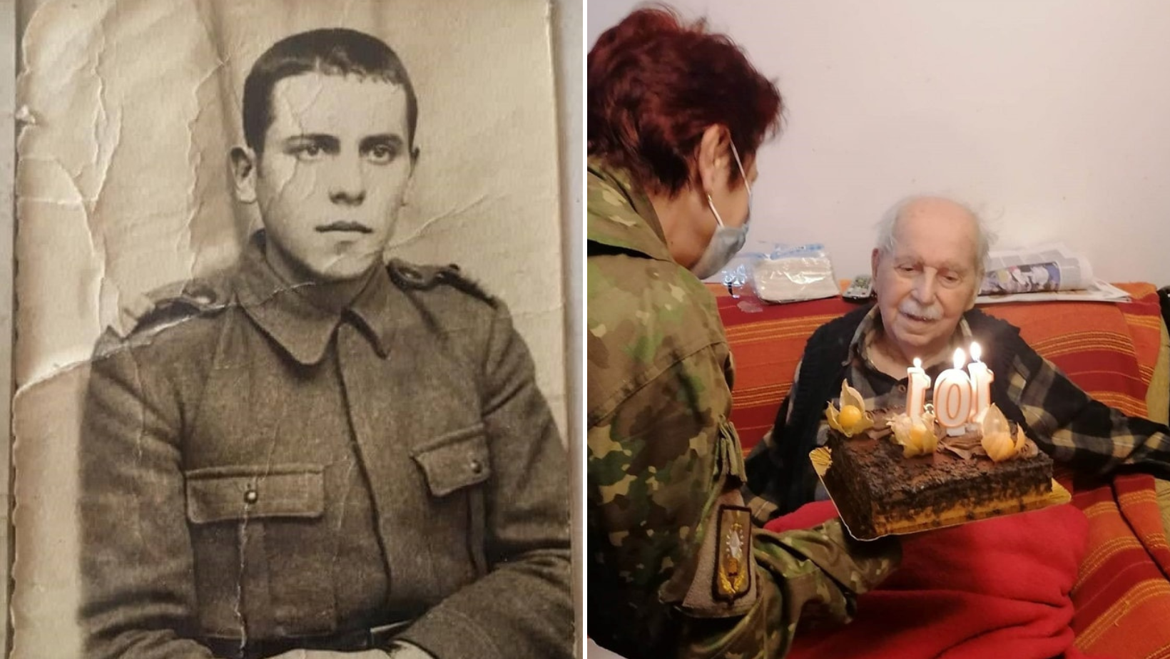 Veteranul de război Gavrilă Sacadat, sărbătorit la 101 ani. „Totul se bazează pe înțelegere și o viață cumpătată”