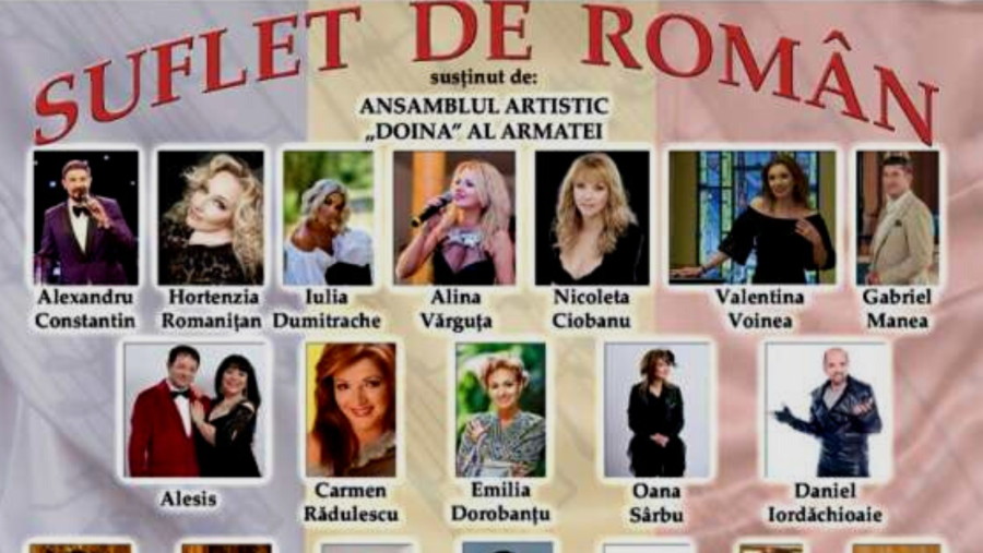 Ansamblul artistic "Doina" al Armatei va susţine spectacolul extraordinar "Suflet de român" la Sala Radio