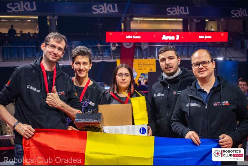 Echipa Robotics Club Oradea, locul 3 la cea mai grea probă din Concursul "Robotex" de la Tallinn