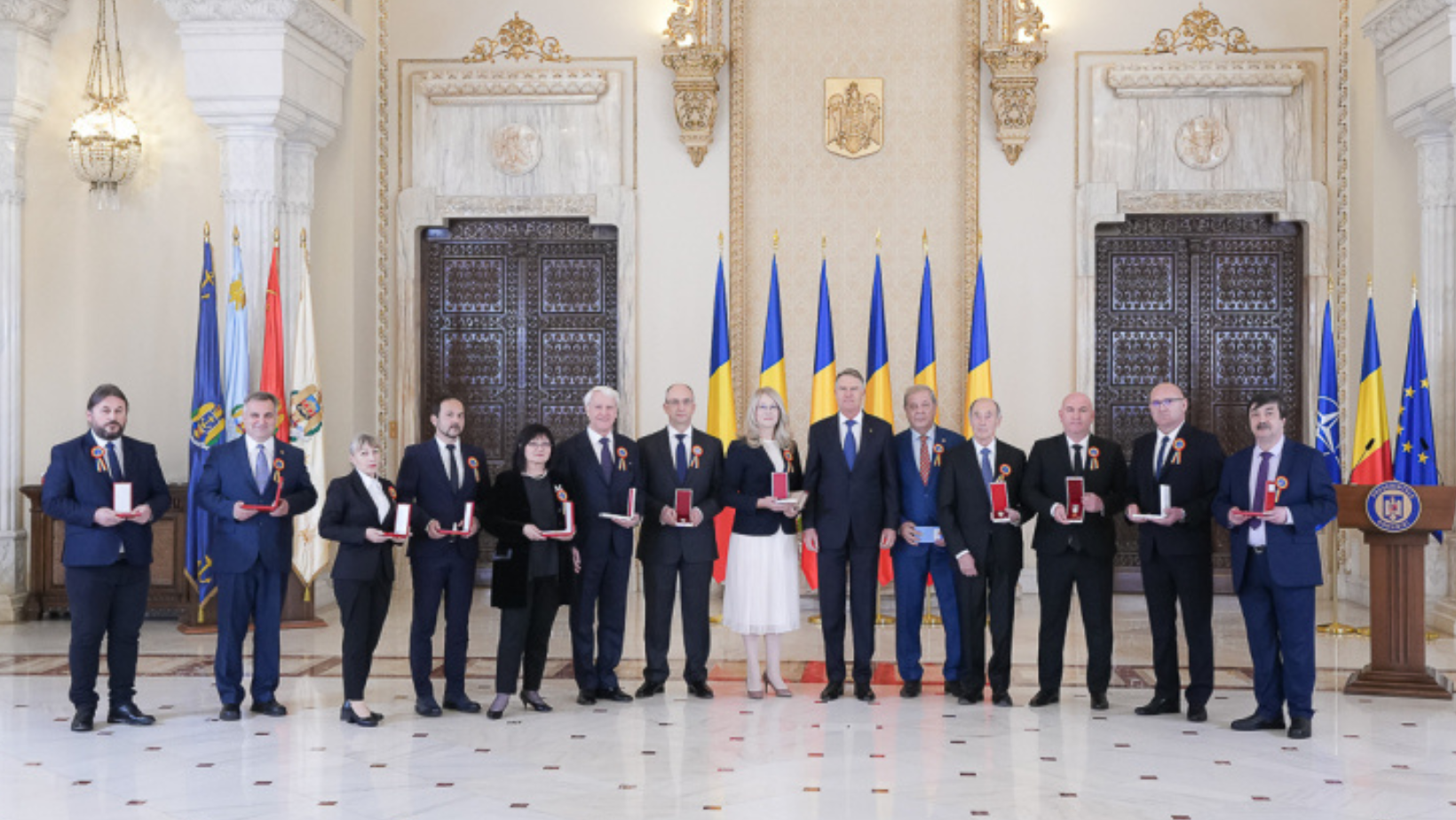 Medici, profesori şi economişti - decoraţi de preşedintele Iohannis de Ziua Națională a României