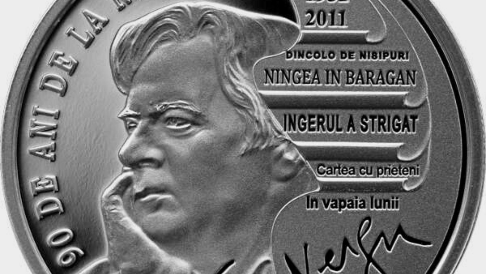 90 de ani de la naşterea lui Fănuş Neagu – BNR lansează în circuitul numismatic o monedă din argint