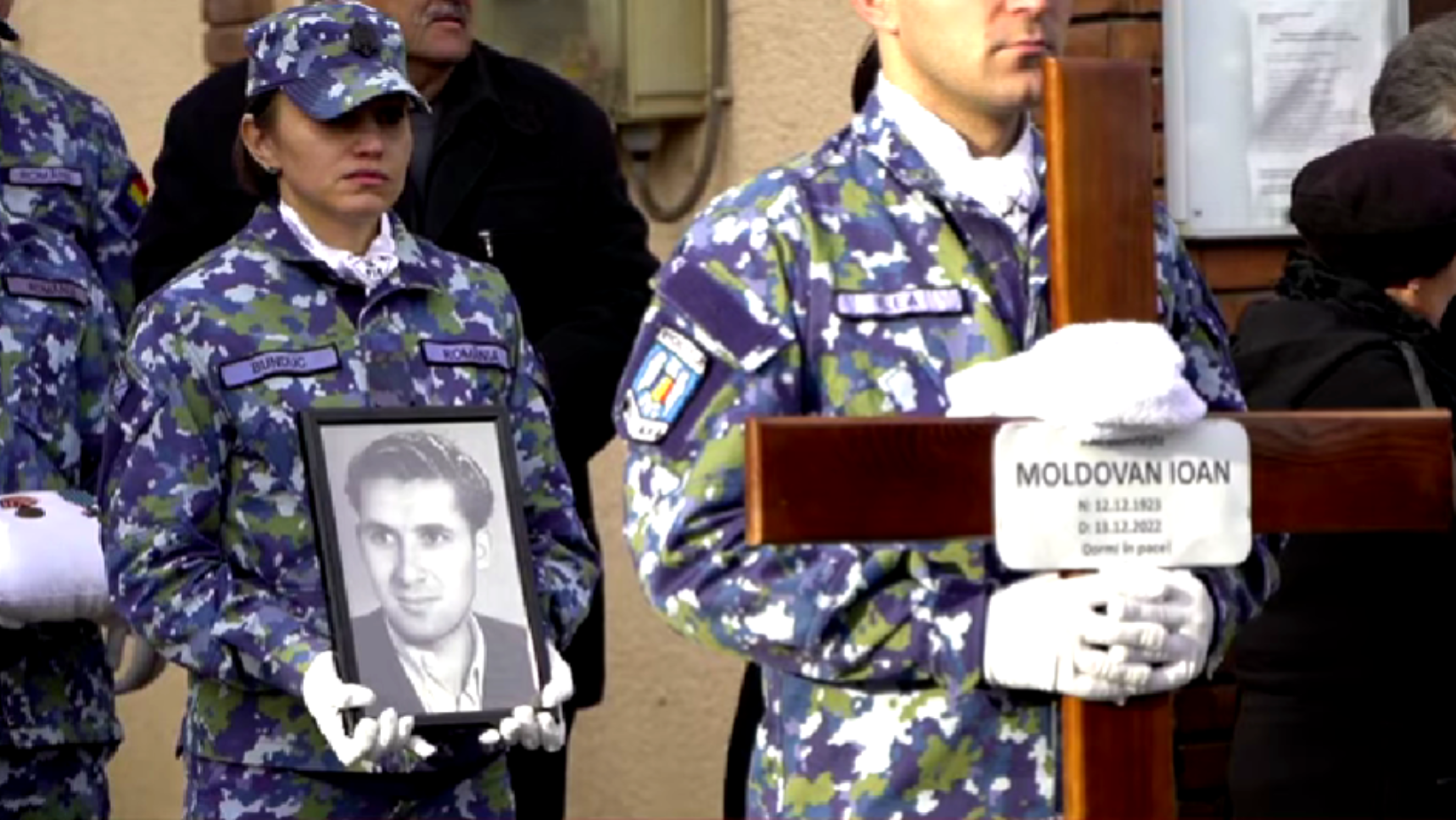 Veteranul de război Ioan Moldovan, înmormântat cu onoruri militare