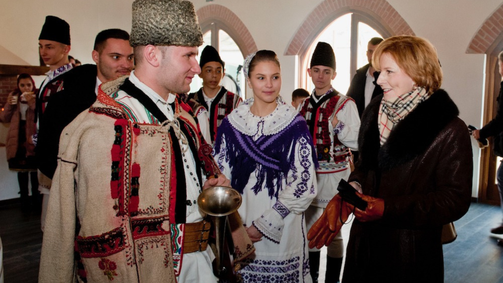 Au ajuns primii colindători la Castelul Regal Săvârșin