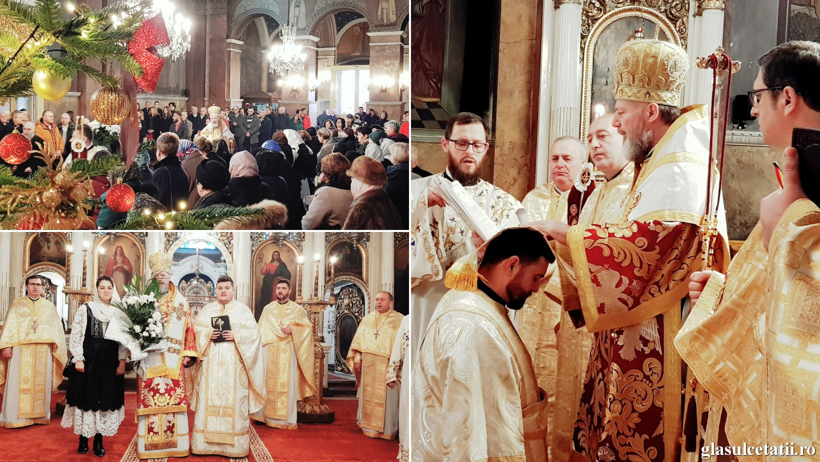 (FOTO) Liturghie Arhierească și hirotonie întru preot și diacon la Catedrala Veche din Arad, a doua zi de Crăciun