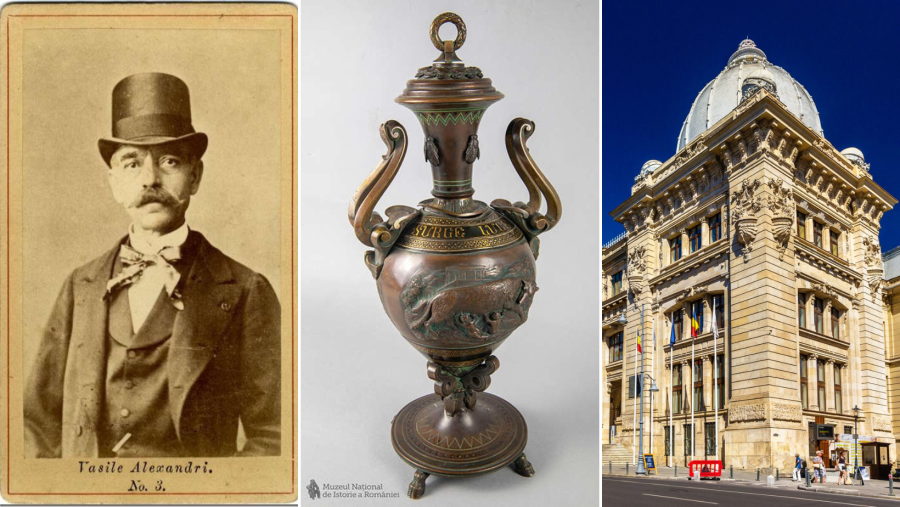 Cupa de la Montpellier primită de Vasile Alecsandri în 1878, expusă la MNIR de Ziua Culturii Naționale