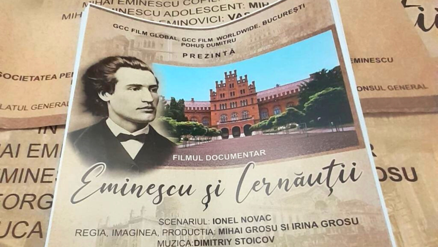 Primul film documentar despre prezența lui Eminescu la Cernăuți, lansat la 173 de ani de la nașterea poetului nepereche