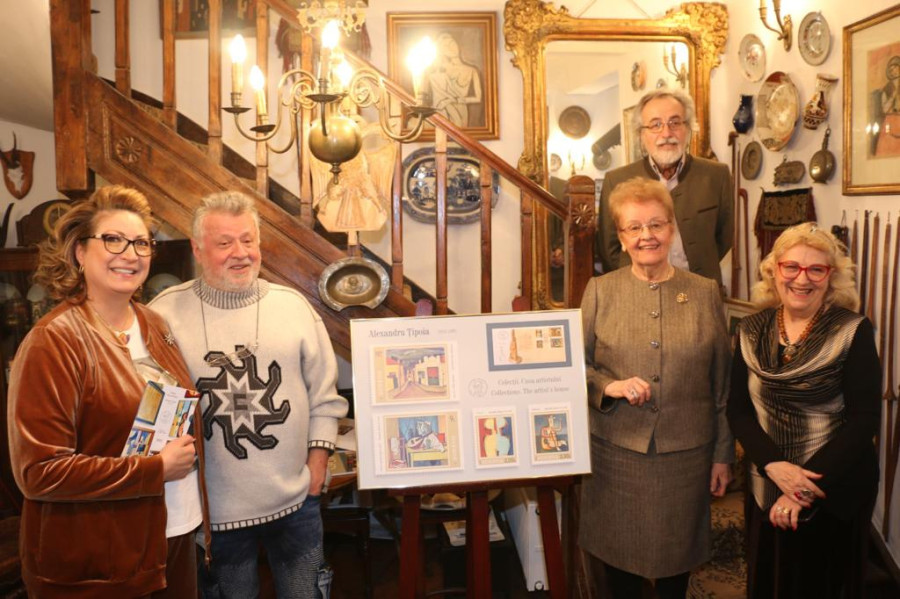 Pictorul Alexandru Țipoia, omagiat de Romfilatelia