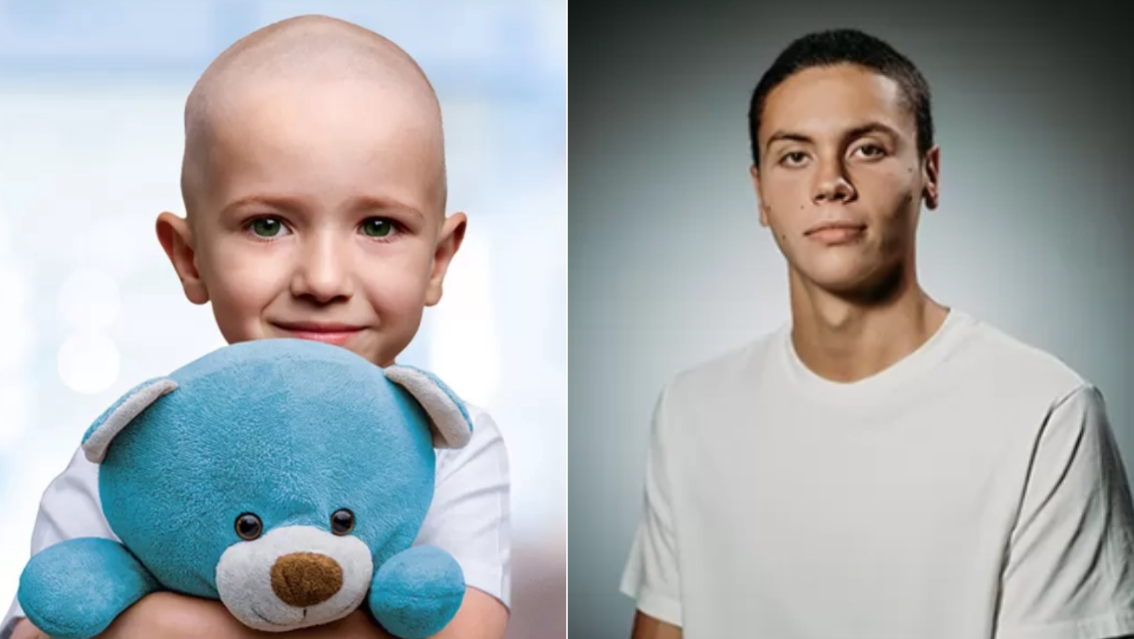 David Popovici s-a alăturat primului program gratuit de testare genetică din România pentru copiii diagnosticați cu cancer