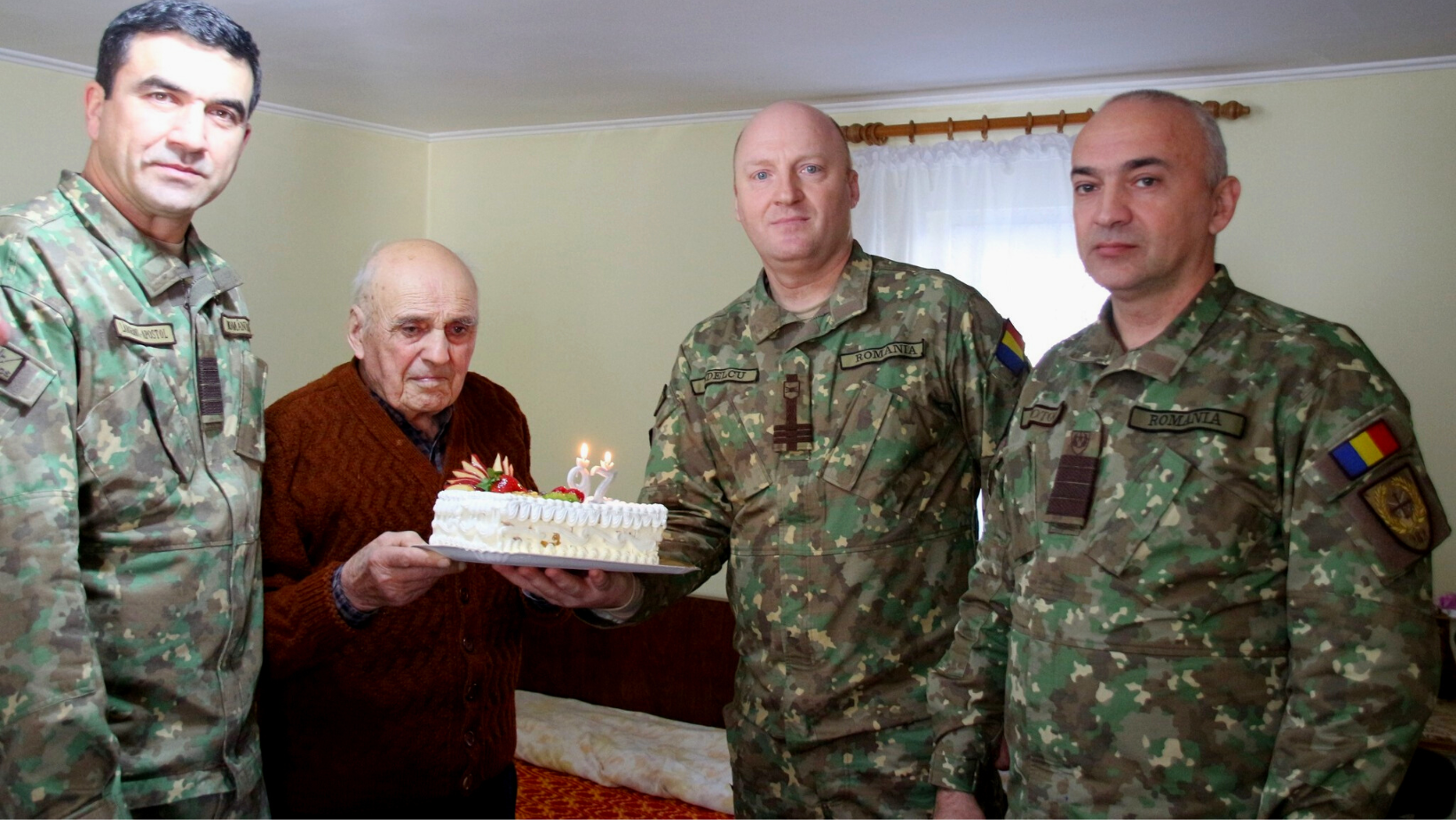 Veteranul de război Măxineanu Mihalache, sărbătorit la 97 de ani