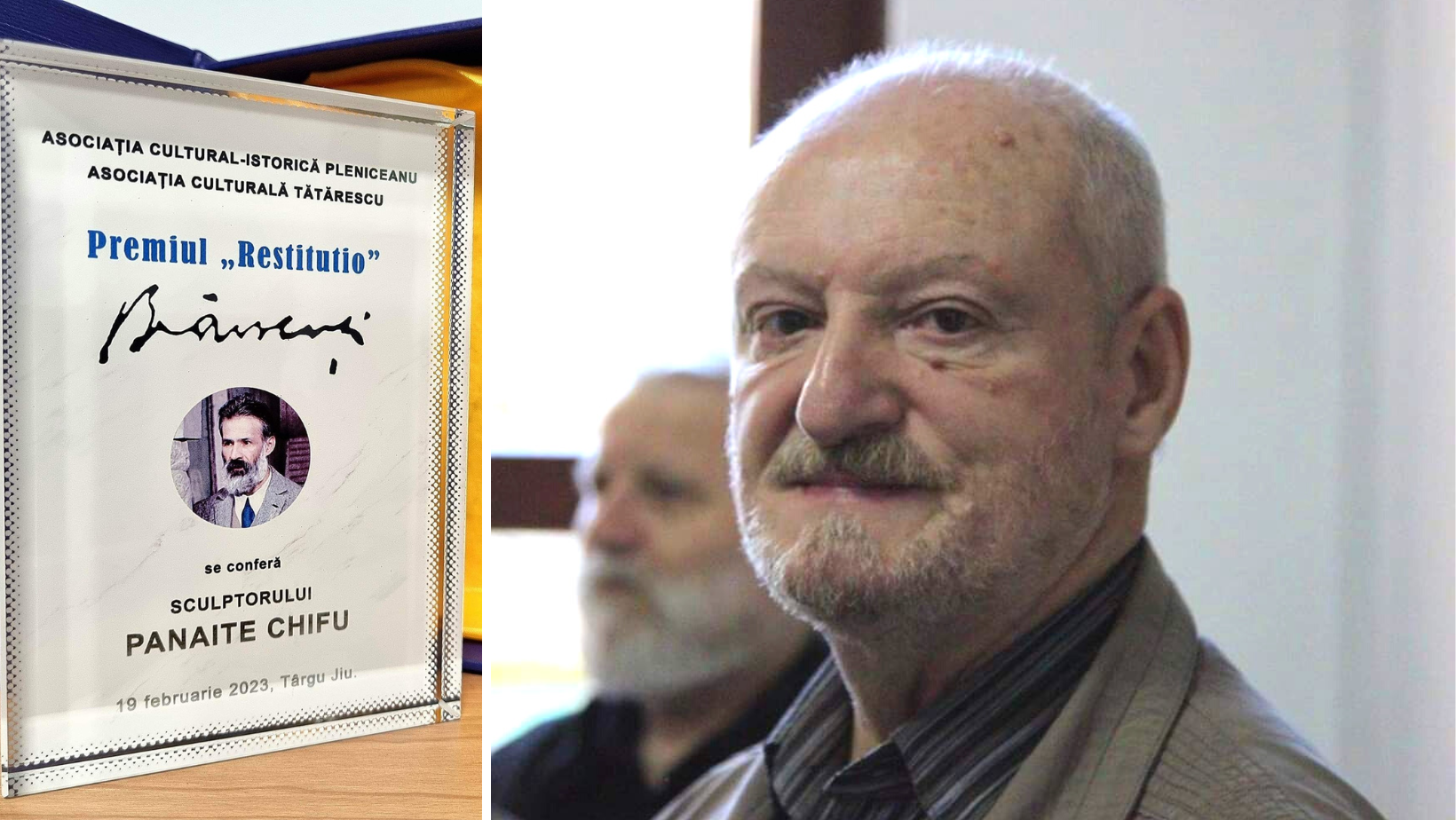Premiul „Restitutio. Brâncuși” a fost conferit în acest an sculptorului Panaite Chifu