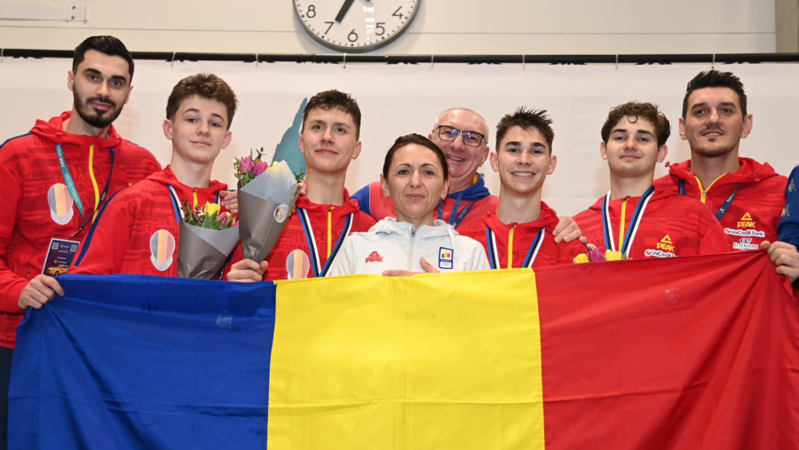 Echipa masculină de sabie cadeți a câștigat medalia de argint la Tallinn