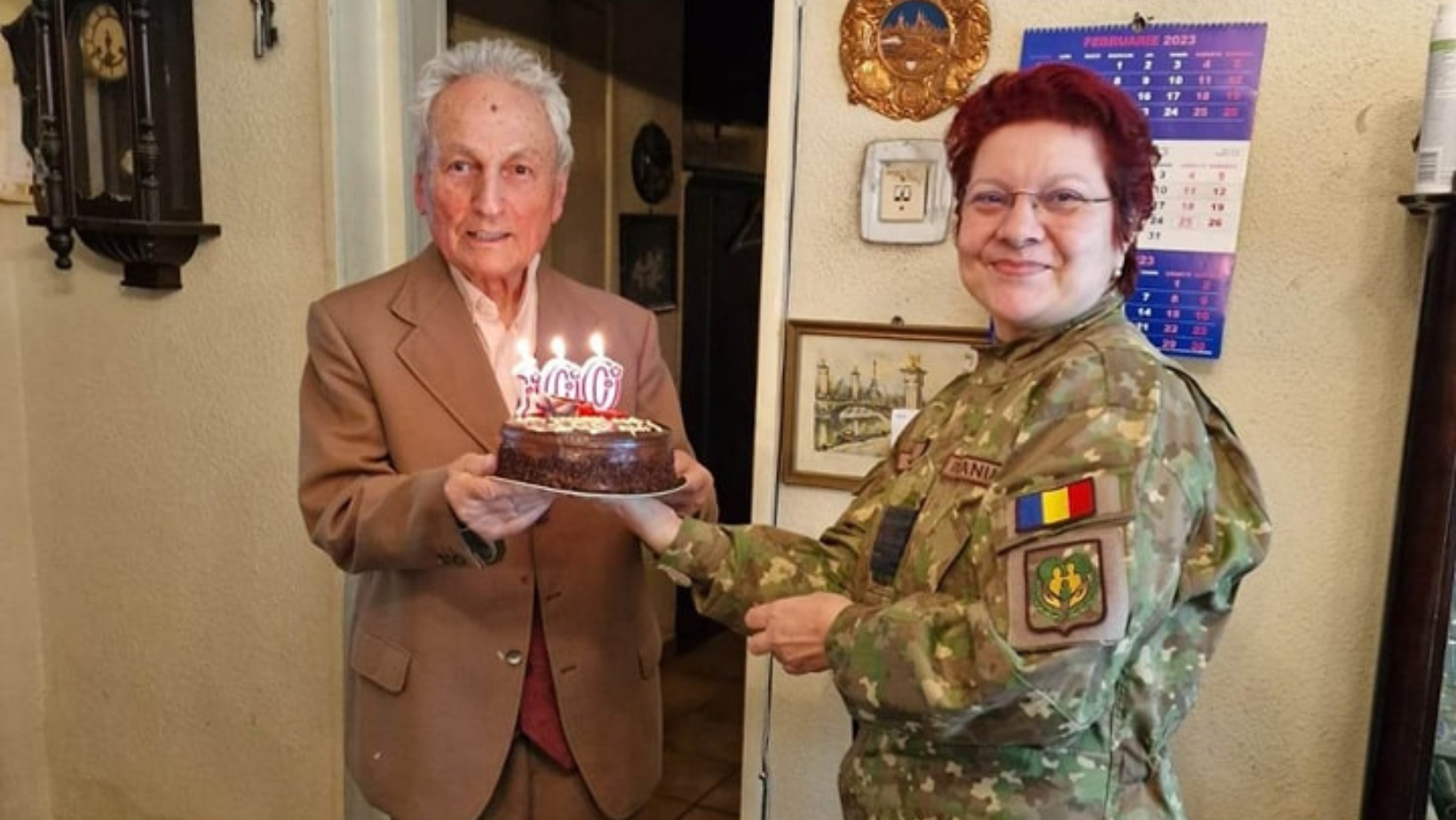 Veteranul de război Gheorghe Zbârcea a împlinit 100 de ani