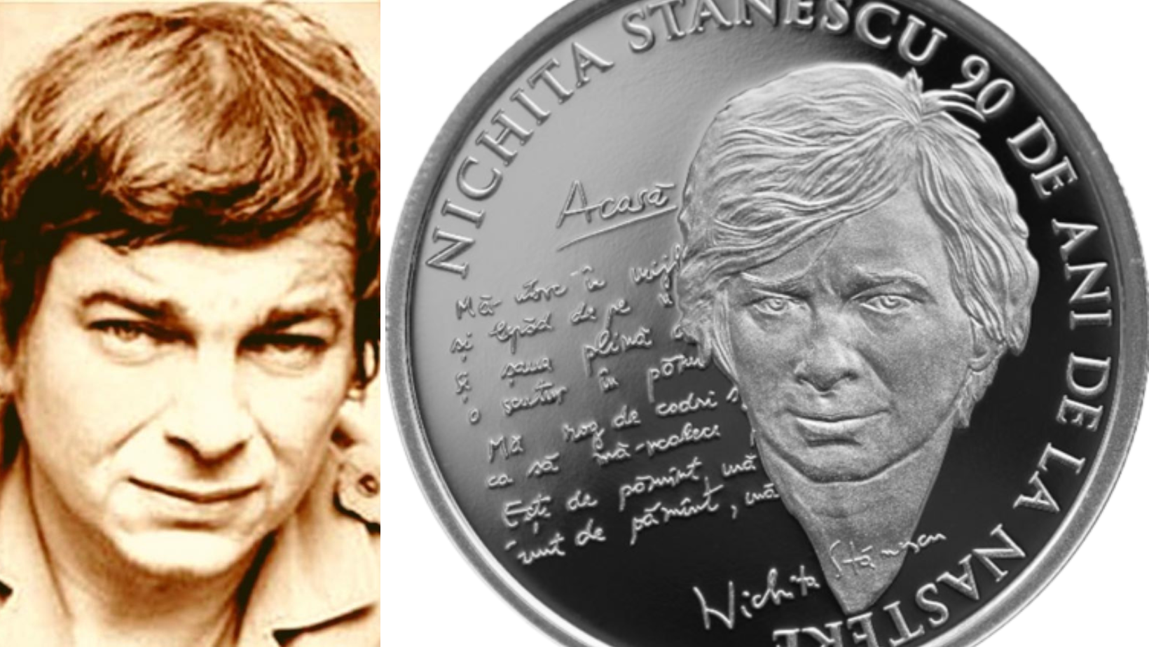 BNR a lansat o monedă din argint la 90 de ani de la naşterea poetului Nichita Stănescu
