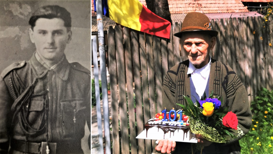 Veteranul de război Gheorghe Baciu a împlinit 101 ani
