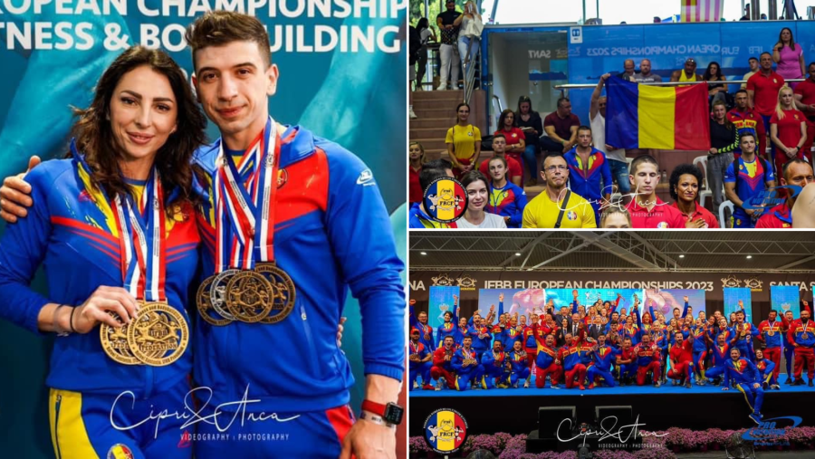 Cel mai intonat imn la Campionatul European de culturism și fitness 2023 a fost cel al României – Locul I pe națiuni